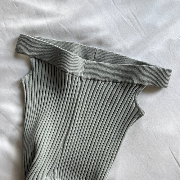 Live The Process Ribbed Flare Cutout Leggings - Gray - Size S - Picture 7 of 8